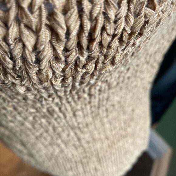 Women's knit Sweater Vest, Size M, Brown - Picture 4 of 4